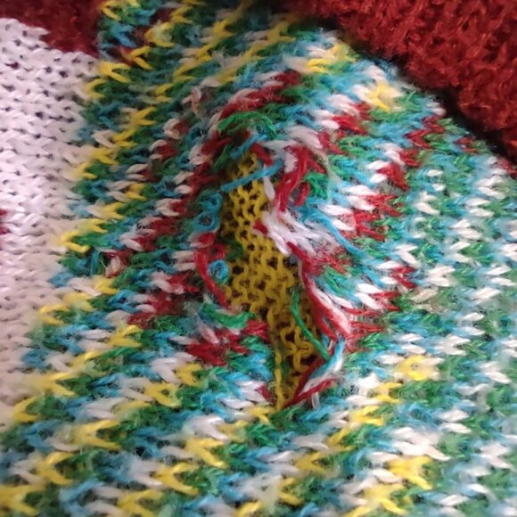 STRANGER THINGS NETFLIX UGLY RED CHRISTMAS SWEATER STRING OF LIGHT GONE SIZE XL - Picture 9 of 9